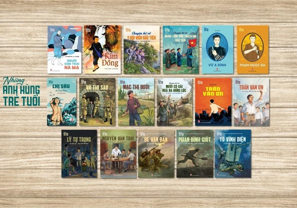 Bộ sách tri ân những bậc anh hùng trẻ tuổi đất Việt